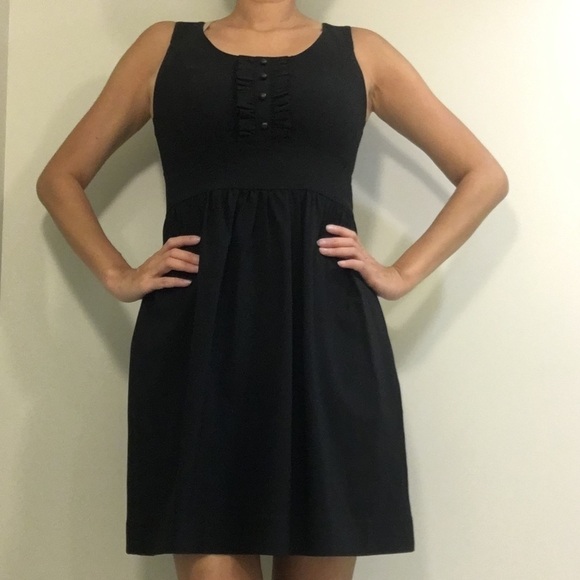 Kensie black dress with ruffle - Picture 2 of 7